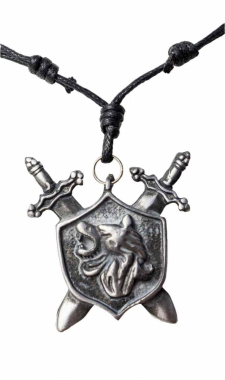 Necklace with blazon pendant