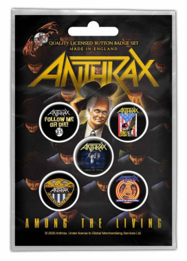 Button Badge Pack - Anthrax - Among the Living