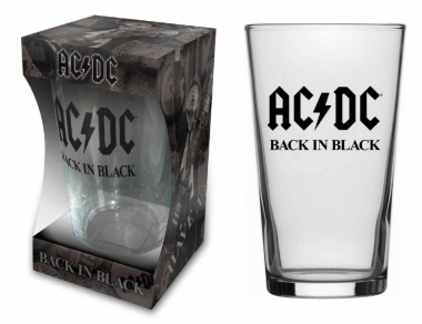 Drinking Glass AC/DC Back in Black