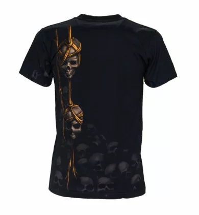 Biker T-Shirt Hanging Skulls