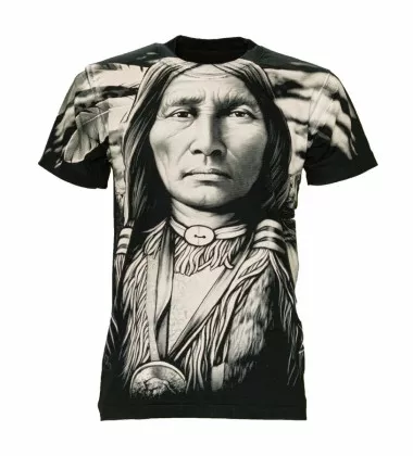 Biker T-Shirt Indianer Kämpfer
