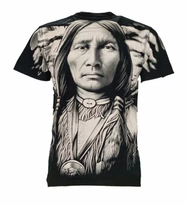 Biker T-Shirt Indianer Kämpfer