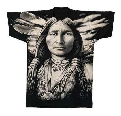 Biker T-Shirt Indianer Kämpfer