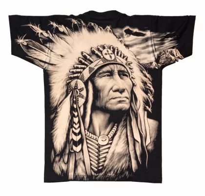Biker T-Shirt Indianer Kämpfer