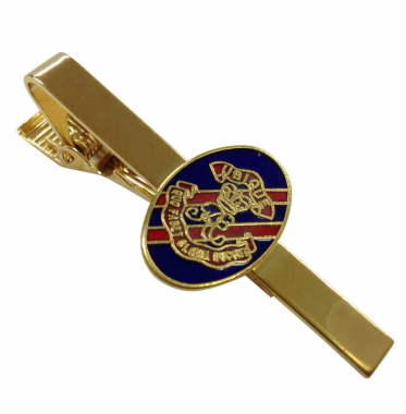 Metal tie clip with Royal Artillery Emblem