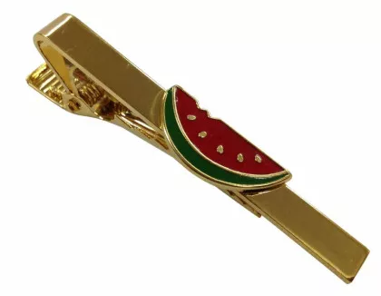 Krawattennadel aus Metall mit Melone