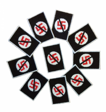Embroidered Biker Patch Anti Nazi