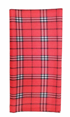 Multifunctional Tube Scarf red checkked