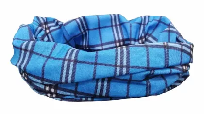 Schlauchtuch Multifunktions Bandana Blau kariert