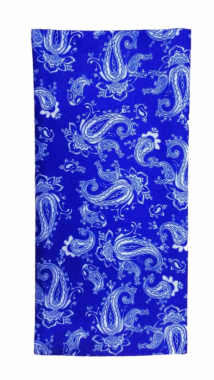 Multifunctional Tube Scarf blue paisley