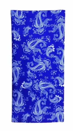 Schlauchschal Multifunktions Bandana Blau Paisley