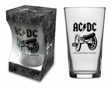 Drinking Glass AC/DC For those about to rock