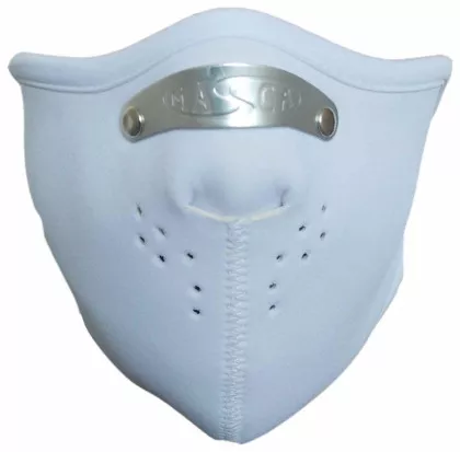 Biker Maske Weiß