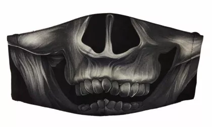 Gesichtsmaske Totenkopf Gebiss