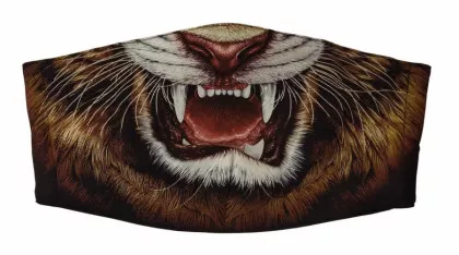 Gesichtsmaske Tiger Gebiss