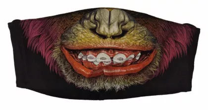 Gesichtsmaske Schimpansen Lippen