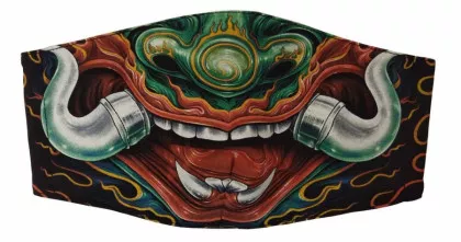 Face mask skull teeth of the beast
