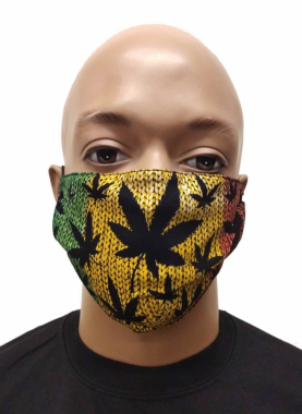 Gesichtsmaske Cannabis Rastafari