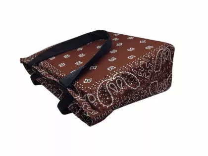 Shopper Tasche Paisley Braun