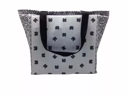 Shopper Tasche Paisley Weiß