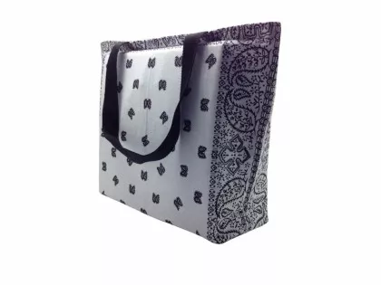 Shopper Tasche Paisley Weiß