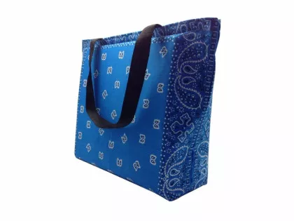 Shopper Tasche Paisley Blau