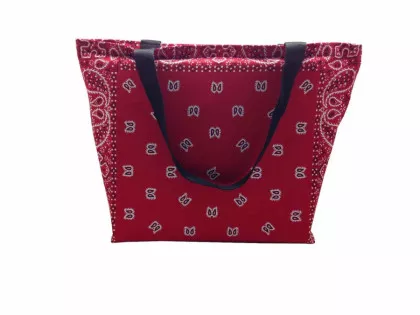 Shopper Tasche Paisley Rot