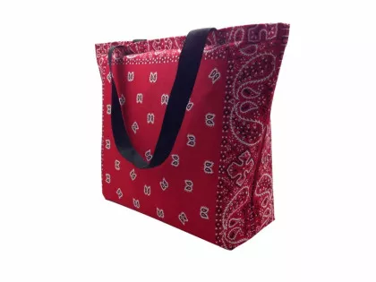 Shopper Tasche Paisley Rot