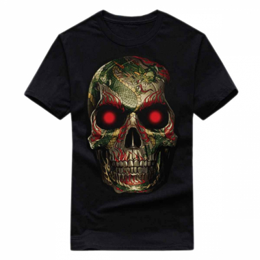 Pierced Skull TShirt (Glow in the dark)