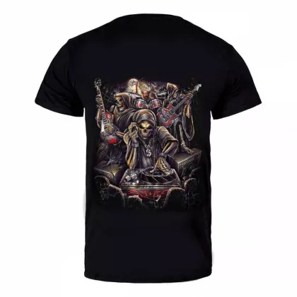 Biker T-Shirt Skull Band (Glow in the Dark)