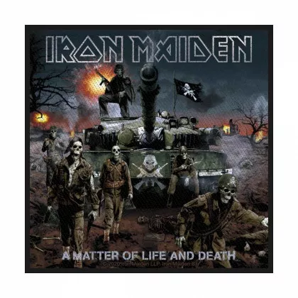 Iron Maiden Aufnäher A matter of life & death