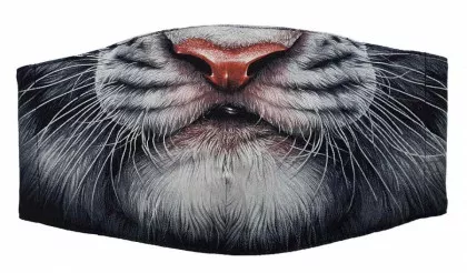 Gesichtsmaske weißer Tiger