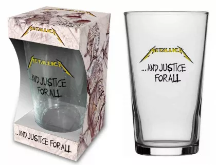 Metallica Trinkglas - And justice for all