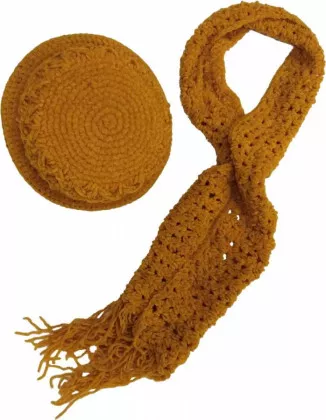 Schal Set - Ocker