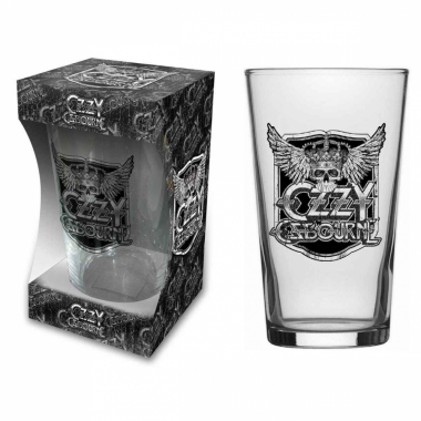 Ozzy Osbourne Crest Beer Glass