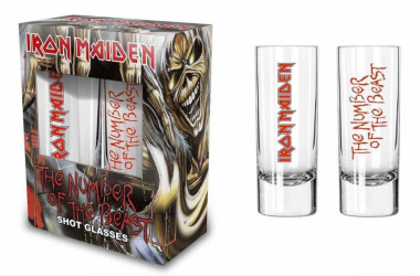 Shot Glass Set Iron Maiden Number of the Beast