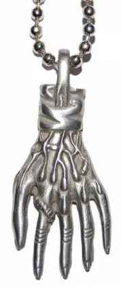 Gothic Halskette Skelett Hand