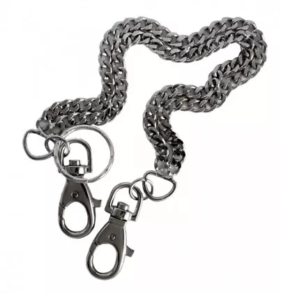Hosenkette 2-reihig Biker Schlüsselkette 70 cm