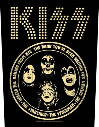 Kiss Hailing From NYC Rückenaufnäher
