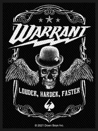 Warrant Louder Harder Faster Aufnäher