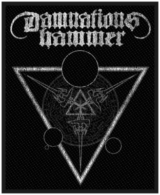 Damnationss Hammer Planet Sigil Woven Patch