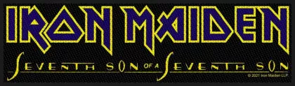 Iron Maiden Seventh Son Logo Superstrip Aufnäher
