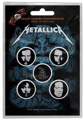 Metallica Wherever I May Roam Button Badge Set