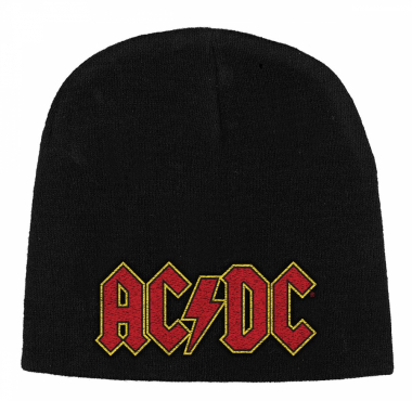 AC/DC - Logo Rot Beanie Mütze