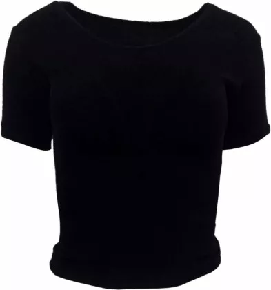 Damen Top Schwarz Slim Fit