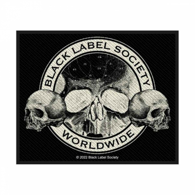 Black Label Society Skulls Woven Patch