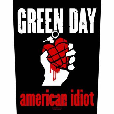 Green Day American Idiot Back Patch