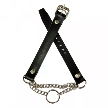 Choker mit Ring und Panzerkette