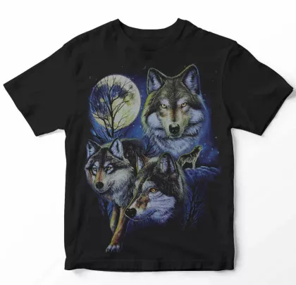 T-Shirt Wölfe der Nacht