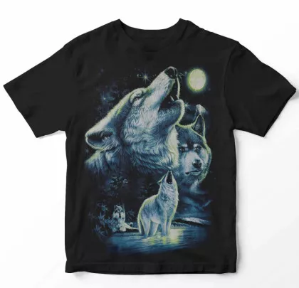 T-Shirt Heulende Wölfe
